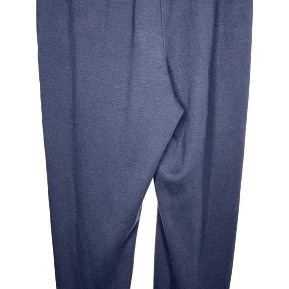 C.D. PETITES Women's Pants Stretch Blue size 4P (no tag size) straight leg Pull - Picture 7 of 9